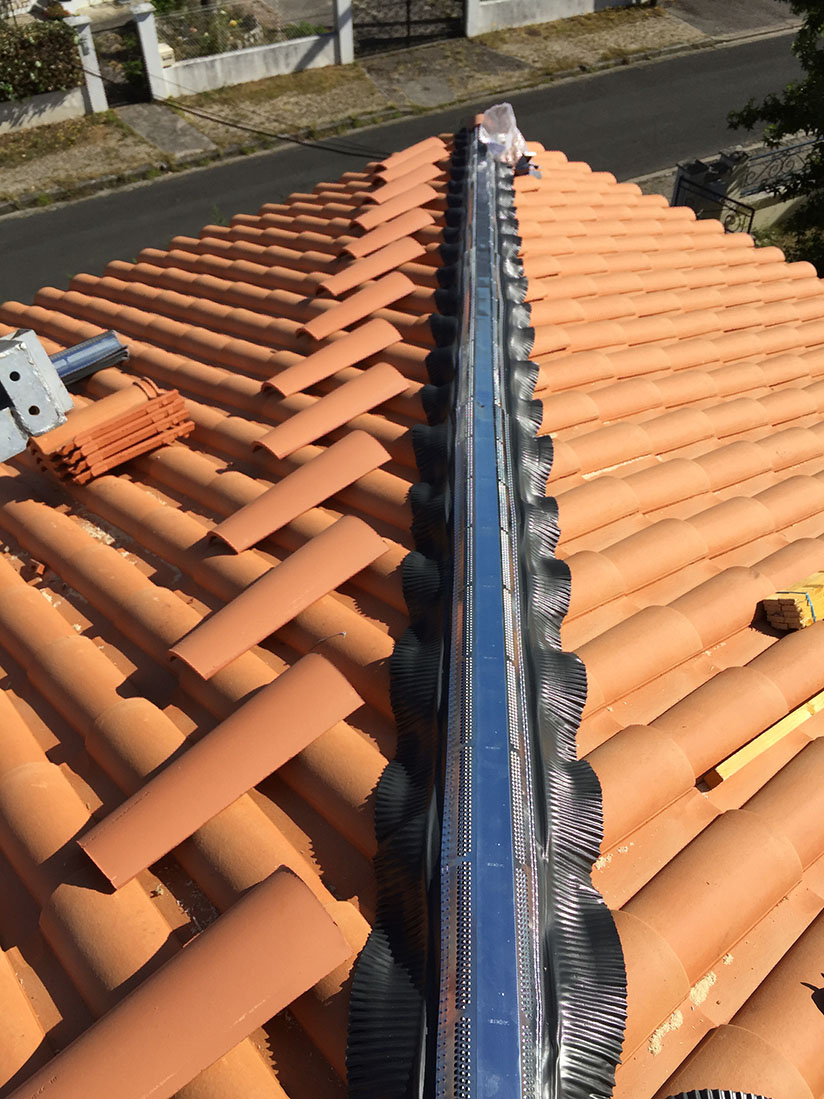 Nettoyage et traitement de toiture réalisés par MG Rénovation sur Bordeaux